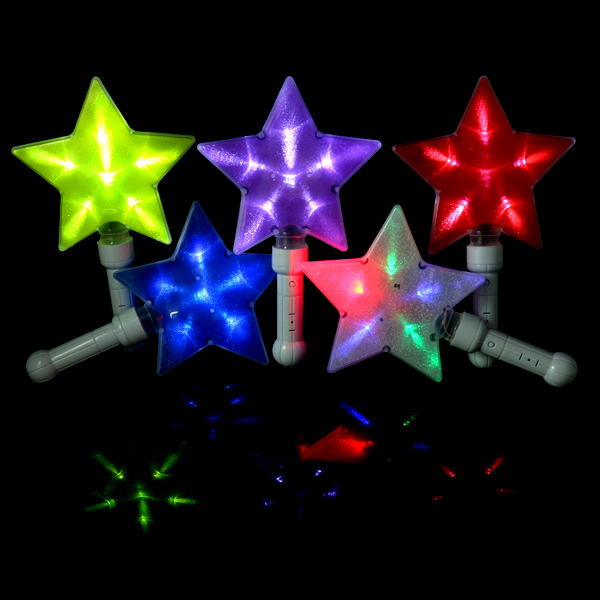 Multi-Color Mini LED Star Stick  For Concert, Party And Event, Christmas, Halloween Decoration, Birthday Celebration