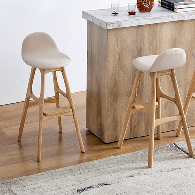 Luxury Bar Stool Modern Outdoor Metal Wood Kitchen Leather Velvet Bar Chair Barstool Wooden Counter Height Bar Stool for Kitchen
