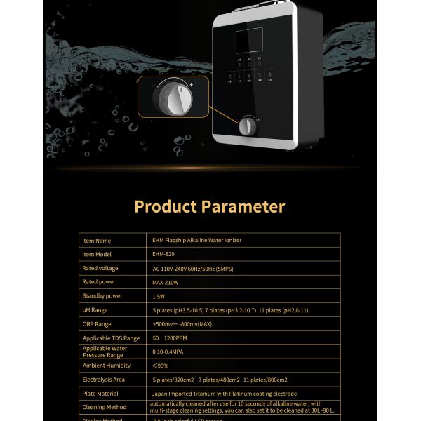 6000L Anti - Erosion Home Water Ionizer , Alkaline Water Ionizers