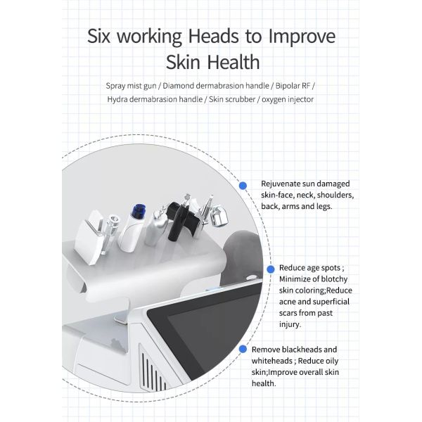 Hydra microdermoabrasión hidrodermoabrasión aqua facial jet peel máquina equipo de belleza