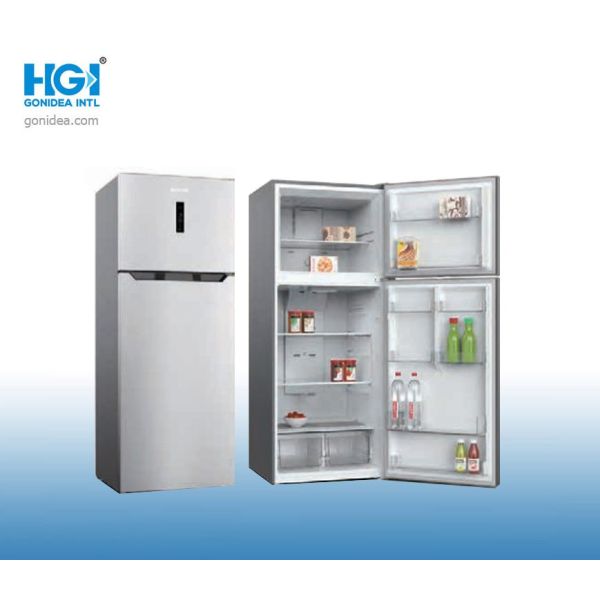 Total No Frost Top Freezer Glass Door LED Light Refrigerator Bcd-590W