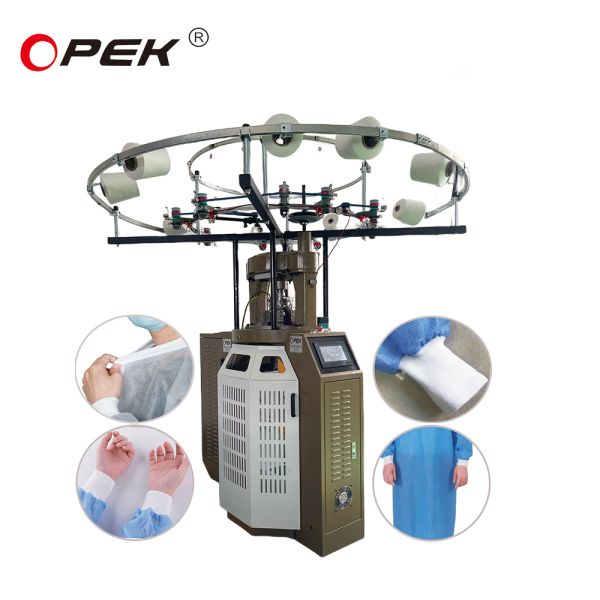 Opek High Efficient  Circular Cuff and  Pile up Socks Knee Socks Knitting Machine