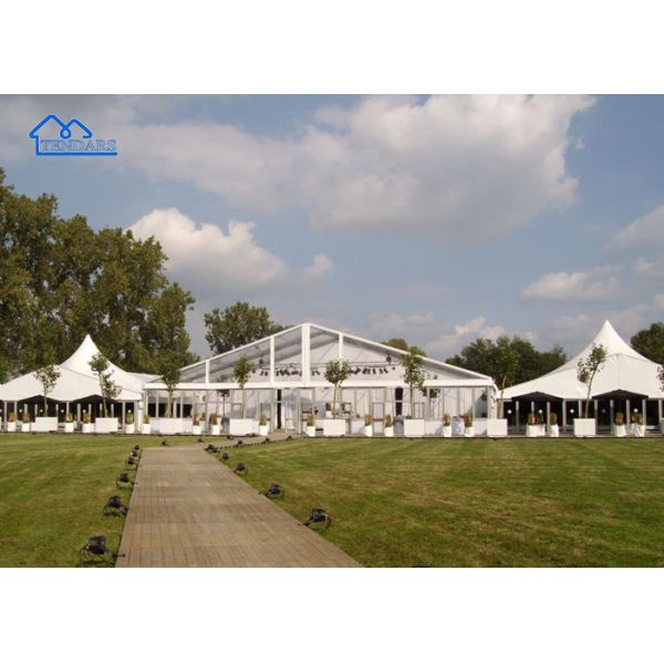 UV-Resistant Holiday Party Marquee Tents Heavy-Duty Aluminum Frame Full Sidewall Gathering Canopy Structure