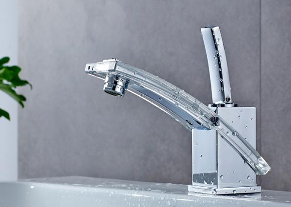 Cold And Hot Water Brass Bathroom Basin Faucet Single Level ROVATE