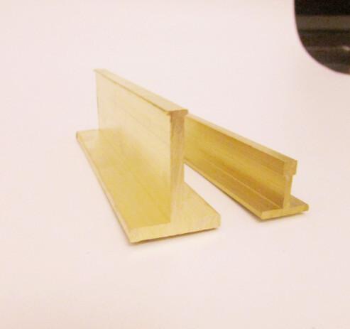 Brass Extruding Tee Shapes Sections Decorations for Furniture
