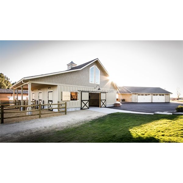 Hot Dip Galvanized Galvanised Steel Internal Horse Stable Stall With Steel Frame