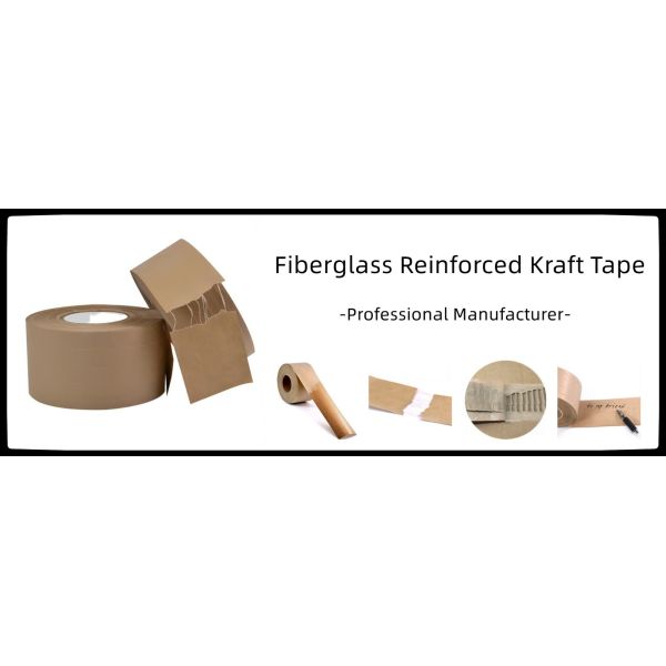 Fiberglass Reinforced Kraft Tape Лента для запечатывания картонных коробок 0,14 мм