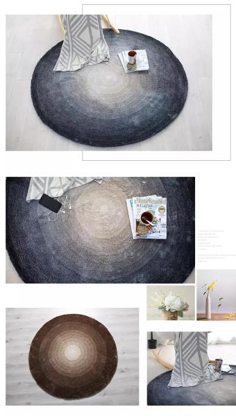 Decorative multi-color polyester loose twist shaggy rug with classic colors and style