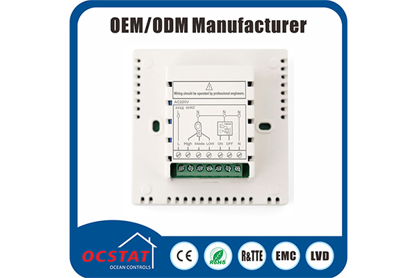 Sitio del hogar que calienta el termóstato del fcu, termóstato del aire acondicionado de Digitaces