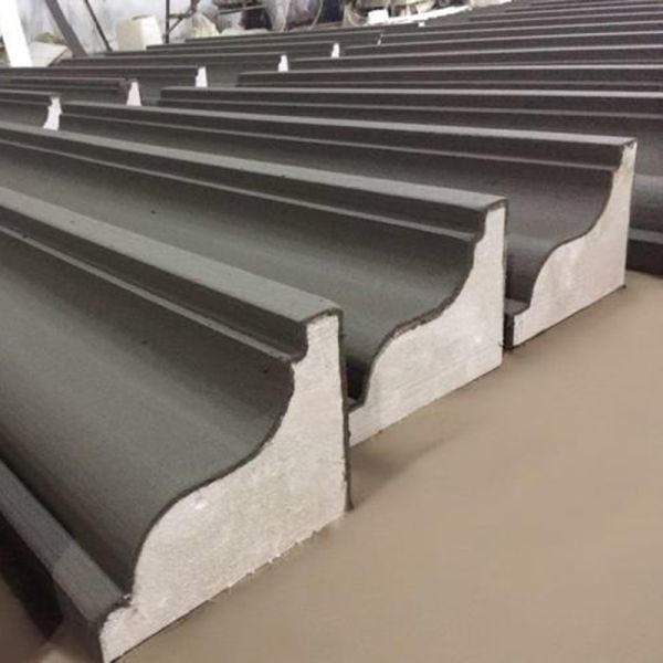 Facade House Outside Exterior Cornice Molding Roof Molding  18-22kg/M3 Density