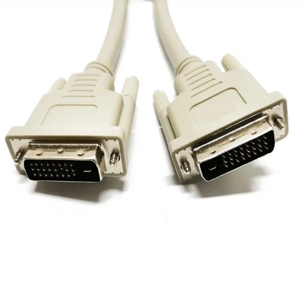 Best DVI 24+1 Cable Dual Link DVI-D Monitor media Cable Gold Plated Male to Male Computer DVI 24+1 CE ROHS White Computer Desktop Cable