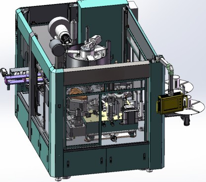 Durable Hot Melt Glue Labeling Machine Adjustable Drum Fits Various Round Containers