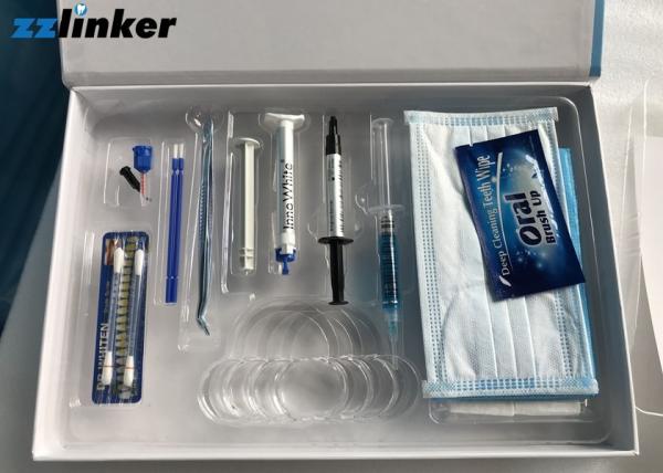 Gel do alvejante da água oxigenada de 35%, em casa dentes que claream a força profissional dental do gel