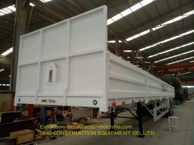 Heavy Duty Box Semi Trailer With Side Open Door 2 Axles Bulk Cargo Trailer