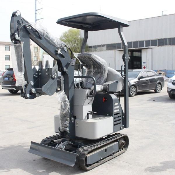 Diesel Engine Powered Mini Crawler Excavator 1000Kg Internal Combustion Drive