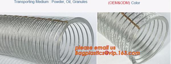 Transparent PVC Spiral Steel Wire Reinforced Pipe Floating Dredge Hose Steel Wire Reinforced Hose Fire Hose