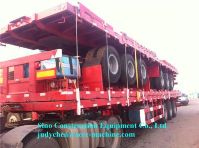 De SCEC 3 dos eixos do leito carga máxima 50 do reboque semi - 60ton com a placa da parte anterior