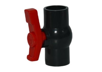 Plastic PVC Pipe Fitting Ball Valve Slip PVC Simple Ball Valve Agricultural and Light Industrial Aapplications