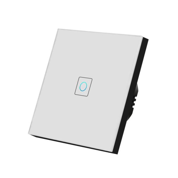 EU Standard Light Switch Touch Panel Glass Switches, 1/2/3/ Gang Sensor Light Switch 220v Led Bulb Light Switches