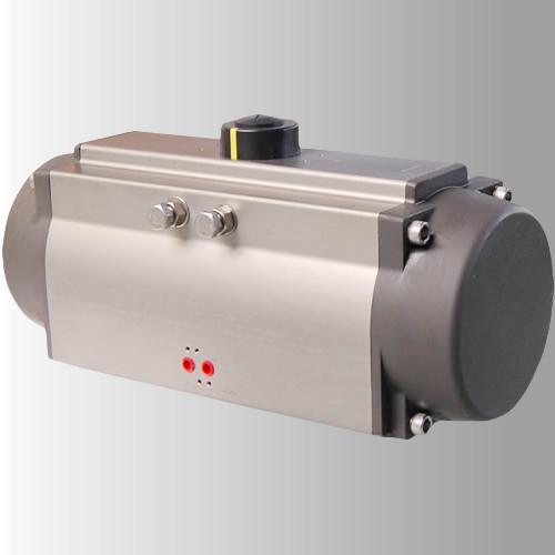 Silver Aluminum Body Pneumatic Valve Actuator DA Double Action Type AT32-AT400 Sizes