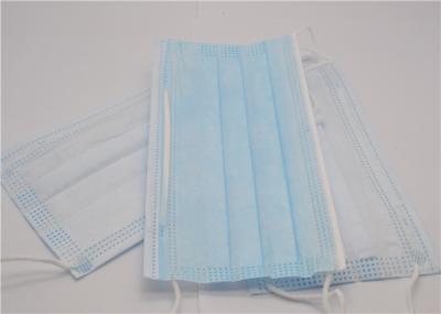 Non - Woven Triple Layer Surgical Mask , Face Mask Surgical Disposable 3 Ply