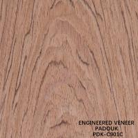 Reconstituted Wood Veneer Rose Wood Crown Cut Red Color Length 2200-3100mm For For Interior Doors China Factory PDK-199C / 901C