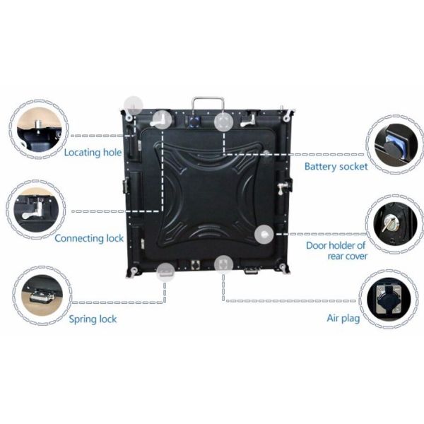 Nationstar SMD3535 Outdoor Rental LED Display Die Casting Aluminum p8 outdoor LED screen