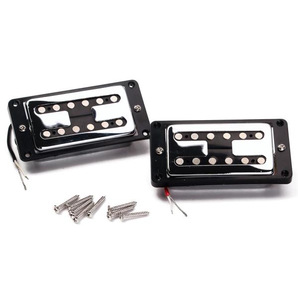 H Style Dual Coil Pickup N9K/B15K Output ABS Metal Humbucker Pickup Set com parafusos