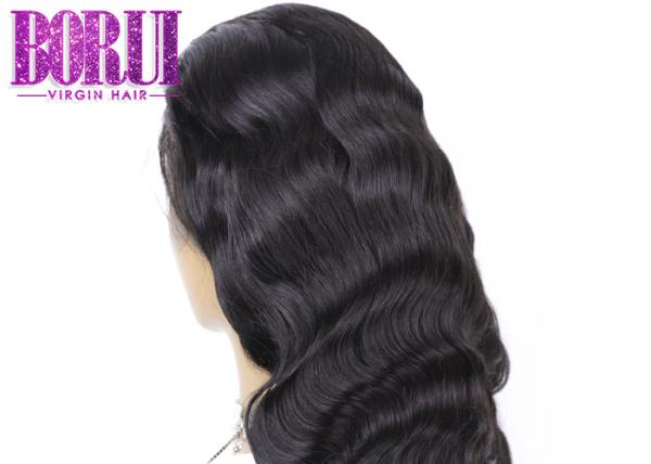 Body Wave Full Lace Front Wigs Human Hair , Pre Pluked Human Hair Lace Wigs With Baby Hair