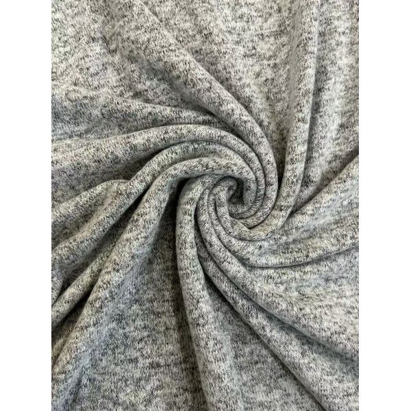 Women's Soft Heather Gray Glutinous Rice Knit Loungewear Set