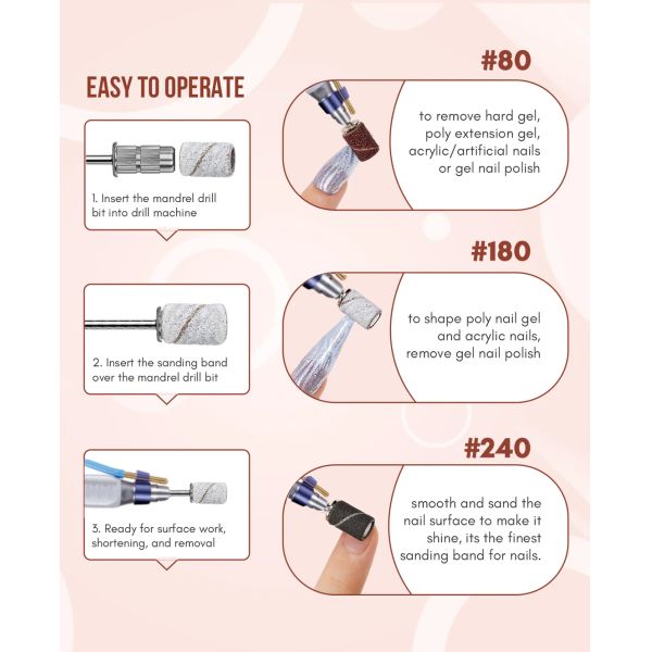 Máquina eléctrica para perforar uñas de 35000 rpm Máquina eléctrica para pulir uñas