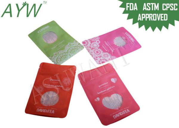 1 / 8oz levantam-se a aba da trilha dobro dos sacos do empacotamento de alimento para o chá secado da flor