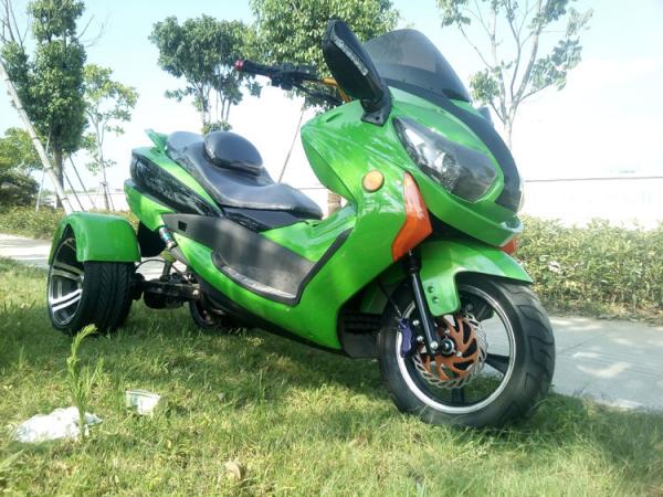 1000w Electric Moped Bike 3 Wheel Scooter Motorcycle With Brushless Motor