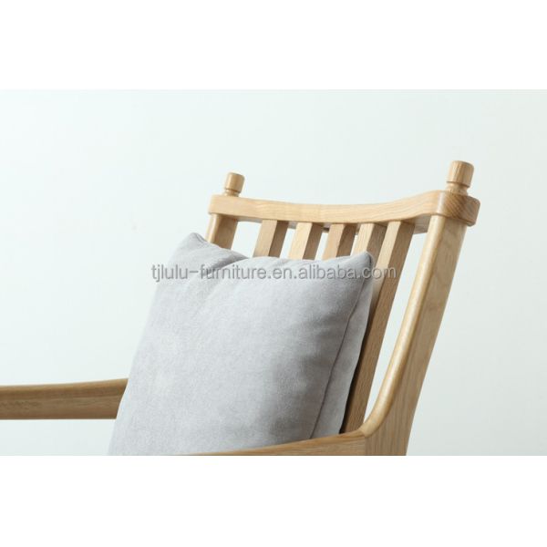 Modern Restaurant Hotel Fabric Wooden Armrest Chair Upholstered Wood Dining Chair with Upholstery in Bulk
