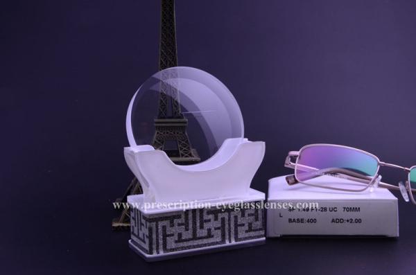 Bifocal Semi Finished Lens Blanks , Flat Top CR39 1.499 Ophthalmic Blanks