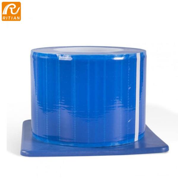 Disposal Blue Dental Barrier Film Adhesive 4 X 6 X 1200 Sheets Protective Film Roll