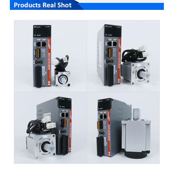 Lichuan AC Servo Motor Drivers Kit LC10E20E Series EtherCAT 3.2N.m 1000W 1KW AC220V 4.5A/5.8A/4.6A 2500/3000RPM IP65