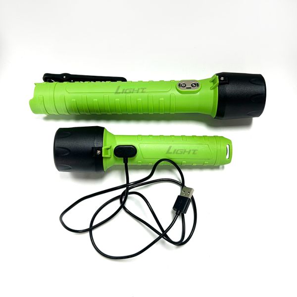 Anti-explosion USB Rechargeable LED Flashlight IP68 Water-proof High Quality Lighting Modes Hand Torch