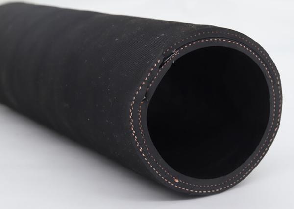 Dry Cement Rubber Suction Hose Delivery Hose With Helix Steel Wire Black Color