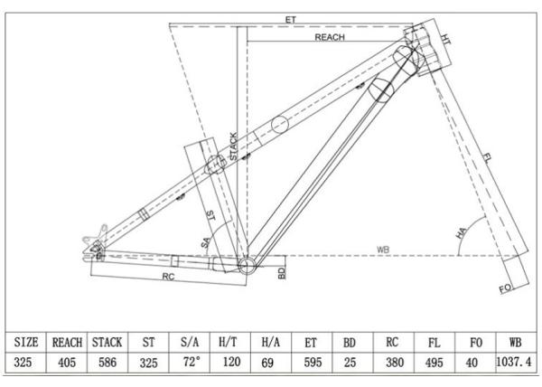 Chinese Cheap Aluminum Dirt Jumper 4X BMX Bike Frame Horizontal Dropout Mountain Bicycle Hardtail Frame