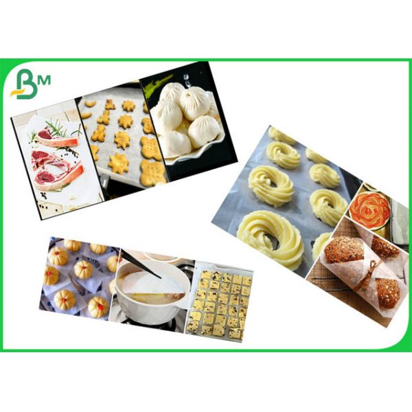 Papel blanco certificado FDA de MG con el peso 40 G/M para envolver la comida