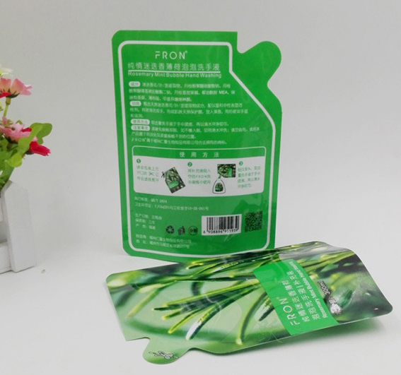 Laminated Plastic Round Shaped Pouch Stand Up For Hot Water Liquid Package