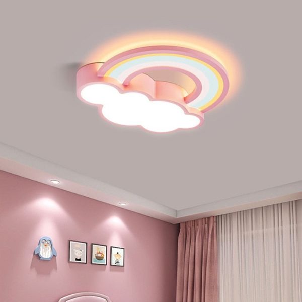 Princess Room Light Fixtures Bedroom And Warm Simple Cartoon rainbow ceiling light(WH-MA-300)