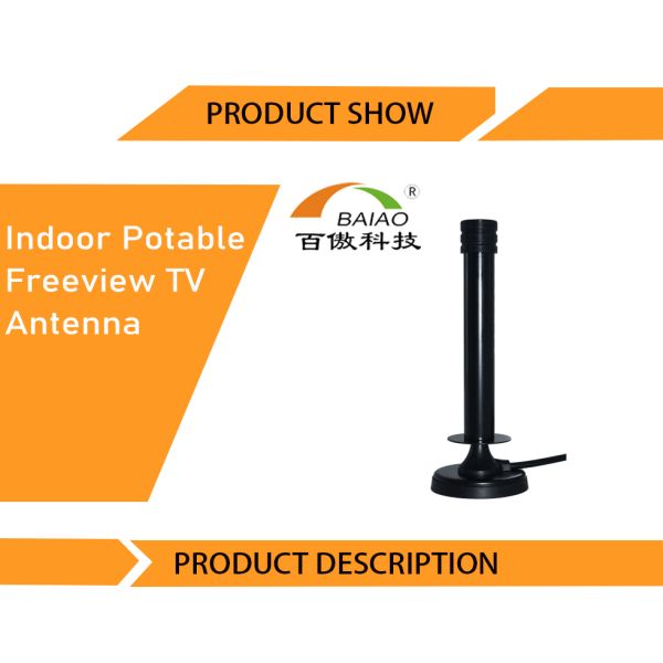 4-5dBi Amplified Hd Digital Tv Antenna Long 120 Miles Range Support 4K 1080