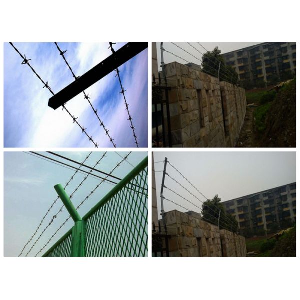 RAL Colors Barbed Wire Mesh Fencing For Boundary / Railway , Anti Corrosion