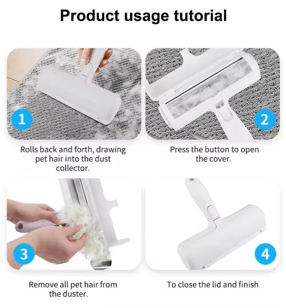 Plastic Pet Cleaning Tools Custom Logo Dog Lint Rollers Reusable