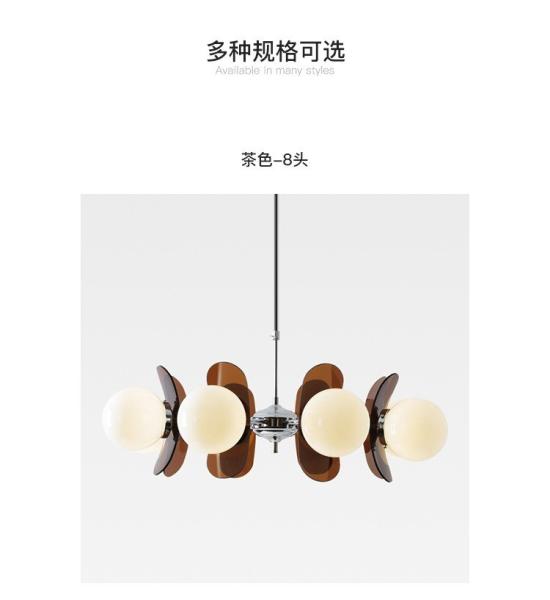 Nordic Middle Ancient Acrylic Beans Pendant Lamp Living Room Dining Room Study Restaurant lamp(WH-AP-548)
