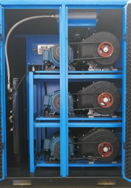 50hp 37kw oil free screw air compressor with air cooling for bread factory