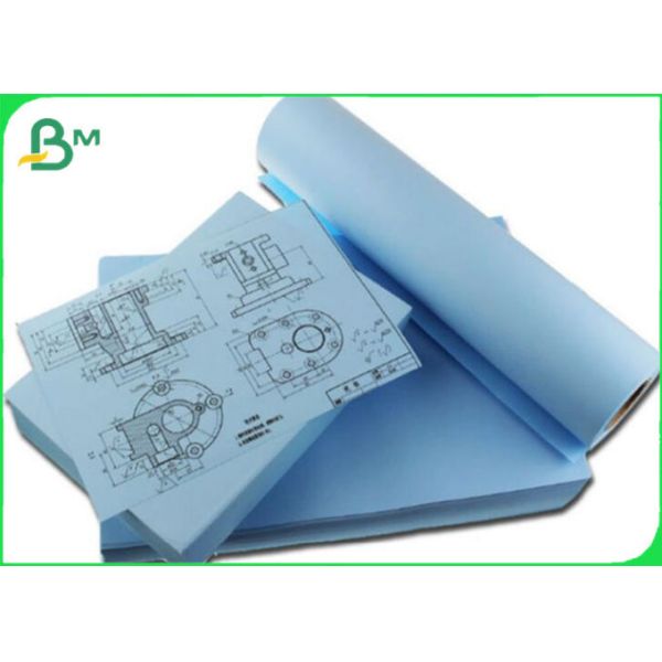 80GSM 50m - 150m Double Sides Blue Inkjet Good Print Copy Plotter Paper