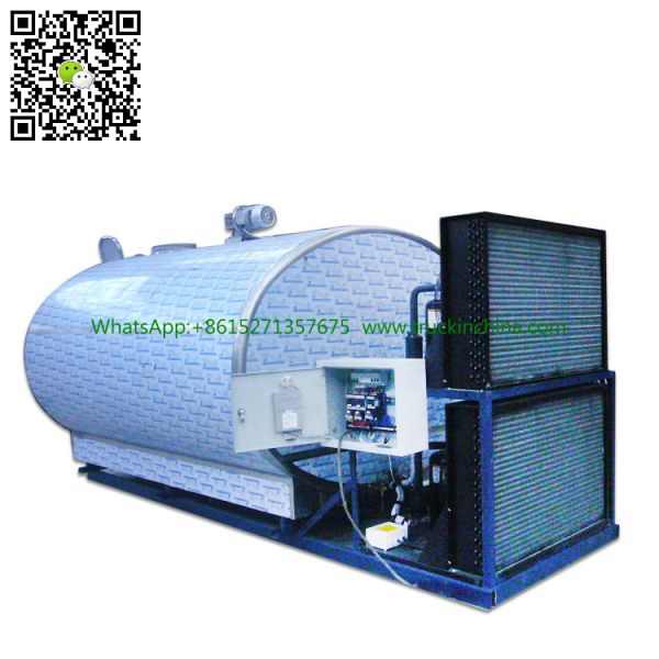 Stainless steel Milk Cooling Tank Body For Lorry Trucks 8CBM- 25CBM